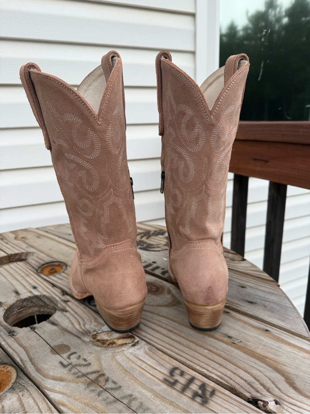 Freebird Wilson Pink Suede Boots 9 - Picture 9 of 12